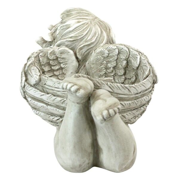 Design Toscano LY88309 19 Inch Gods Messenger Cherub with Bird Statue