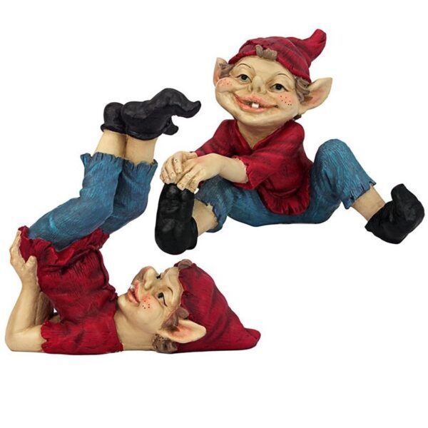 Design Toscano LY959066 9 1/2 Inch Elves, Set of 2