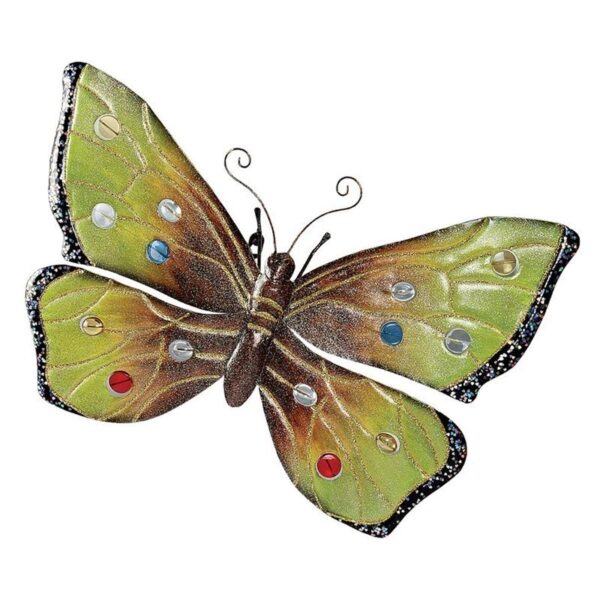 Design Toscano MH13381 22 1/2 Inch Oversized Metal Butterfly Plaque