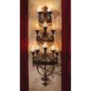 Design Toscano MH21163 15 1/2 Inch Carbonne Candle Chandelier Wall Sconce