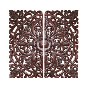 Design Toscano MH23494 16 1/2 Inch Carved Rosette Plaques Left and Right, Set of 2