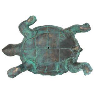 Design Toscano MP364386 7 1/2 Inch Traipsing Turtle Statue - Bronze