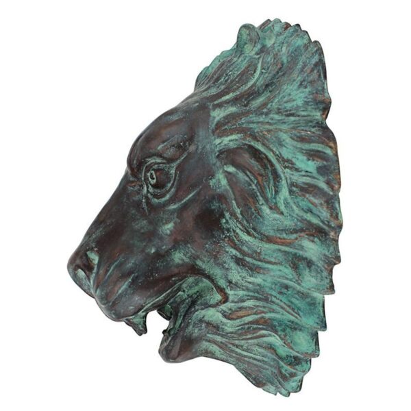 Design Toscano MP61038 11 Inch Florentine Lion Head Plaque - Bronze