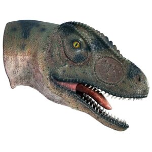 Design Toscano NE100052 11 1/2 Inch Allosaurus Wall Trophy Mouth Open Dinosaur