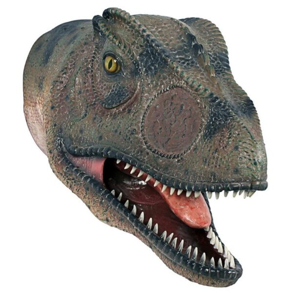 Design Toscano NE100052 11 1/2 Inch Allosaurus Wall Trophy Mouth Open Dinosaur