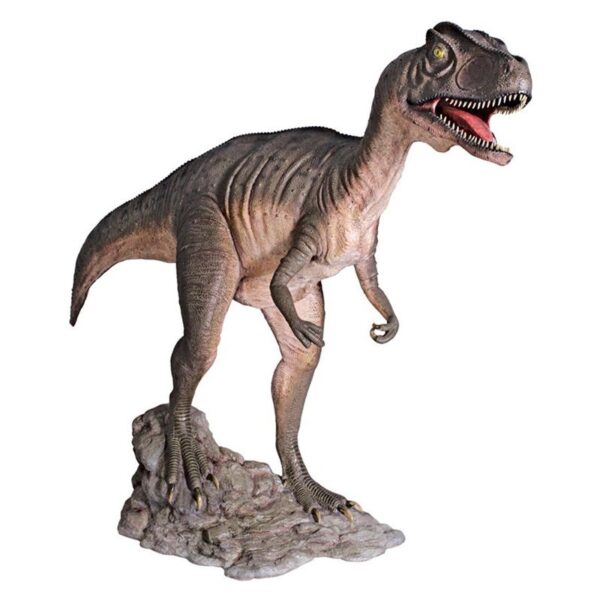 Design Toscano NE100053 125 1/2 Inch Allosaurus Dinosaur Statue Mouth Open