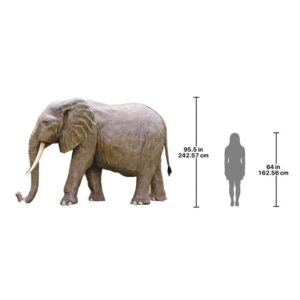 Design Toscano NE100059 147 Inch Enormous African Elephant