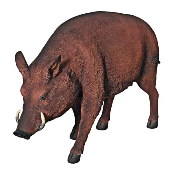 Design Toscano NE100079 47 Inch Razorback Wild Boar Statue