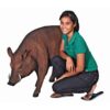 Design Toscano NE100079 47 Inch Razorback Wild Boar Statue