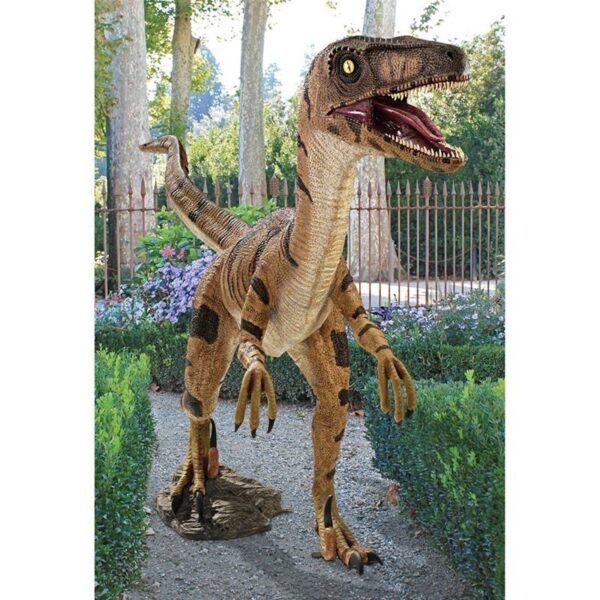 Design Toscano NE110015 106 Inch Velociraptor Dinosaur Statue