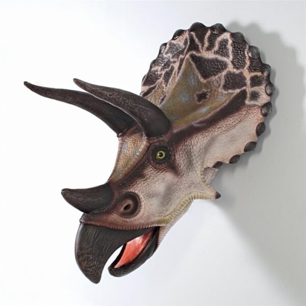 Design Toscano NE110016 35 1/2 Inch Triceratops Dinosaur Wall Trophy