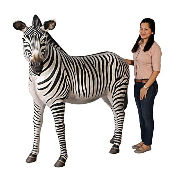 Design Toscano NE110075 58 Inch Grand Scale Adult Zebra Statue