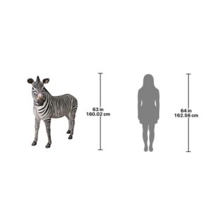 Design Toscano NE110075 58 Inch Grand Scale Adult Zebra Statue