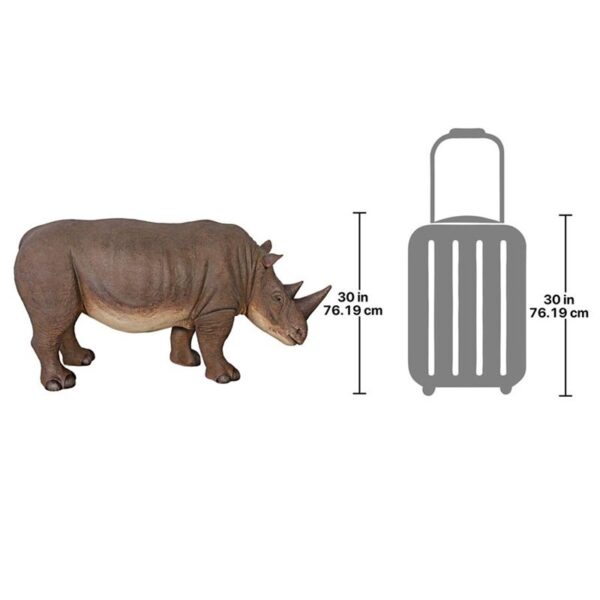 Design Toscano NE110083 58 Inch Grand Scale Rhinoceros Statue