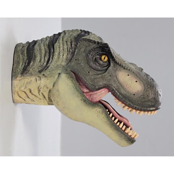 Design Toscano NE110085 6 1/2 Inch Scaled T-Rex Wall Trophy Dinosaur