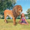 Design Toscano NE110101 74 1/2 Inch Life Size King of The Lions Statue