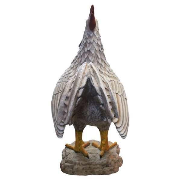 Design Toscano NE110114 53 1/2 Inch Cock A Doodle Doo Giant Rooster Statue