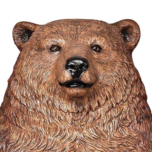 Design Toscano NE130011 66 Inch Sitting Pretty Bear Statue - Brown