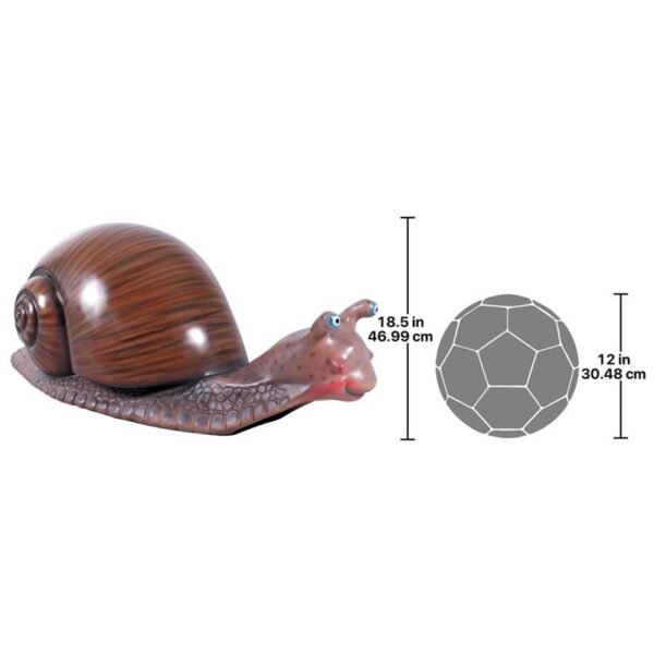 Design Toscano NE140067 50 1/2 Inch Slugo The Giant Snail Statue