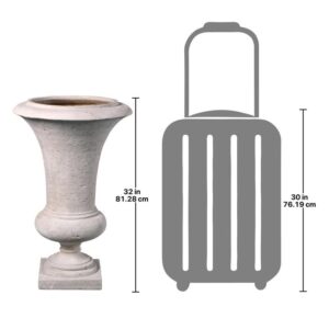 Design Toscano NE150233 20 1/2 Inch Viennese Architectural Garden Urn, Medium