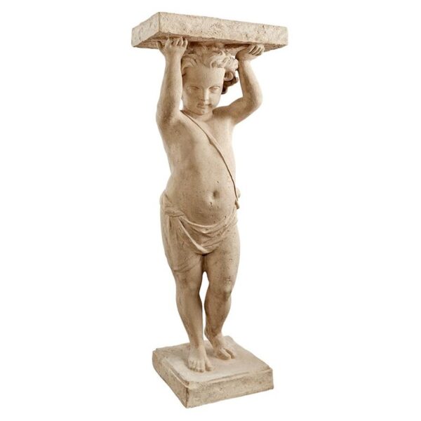 Design Toscano NE150276 16 1/2Inch Royal Palace of Caserta Cherub Pedestal