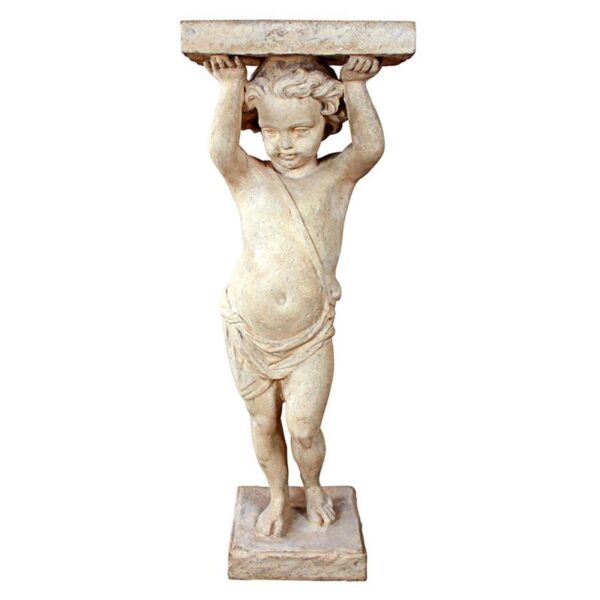 Design Toscano NE150276 16 1/2Inch Royal Palace of Caserta Cherub Pedestal