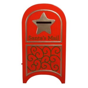 Design Toscano NE160124 25 Inch Santas Continental Holiday Mailbox - Red and Gold