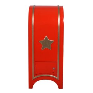 Design Toscano NE160124 25 Inch Santas Continental Holiday Mailbox - Red and Gold