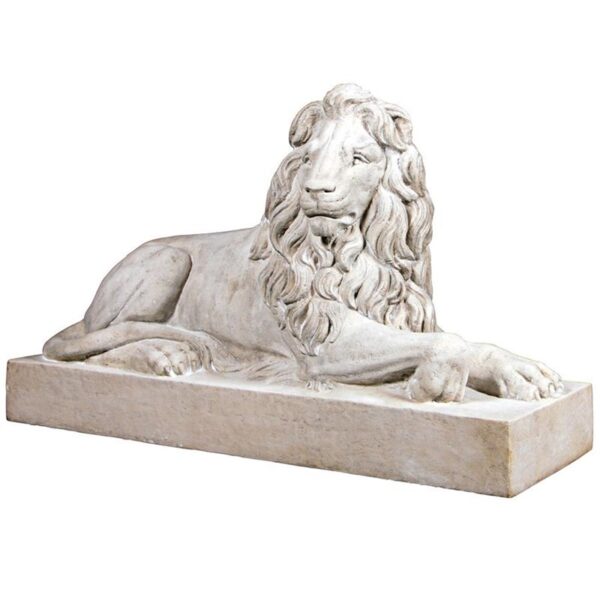 Design Toscano NE1602751 48 1/2 Inch Castle Courtyard Lion Sentinel Facing Right