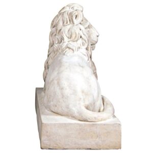 Design Toscano NE1602751 48 1/2 Inch Castle Courtyard Lion Sentinel Facing Right