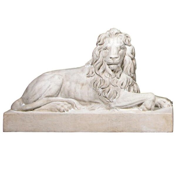 Design Toscano NE1602751 48 1/2 Inch Castle Courtyard Lion Sentinel Facing Right