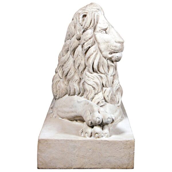 Design Toscano NE1602752 48 1/2 Inch Castle Courtyard Lion Sentinel Facing Left