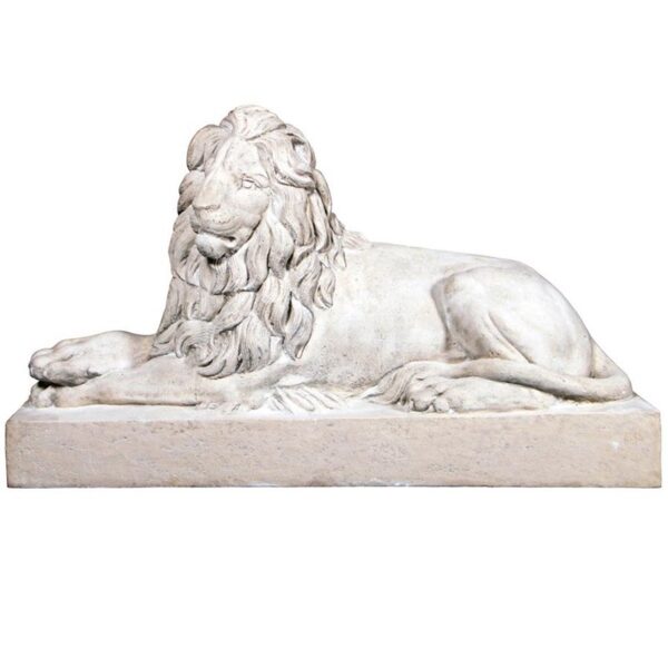 Design Toscano NE1602752 48 1/2 Inch Castle Courtyard Lion Sentinel Facing Left