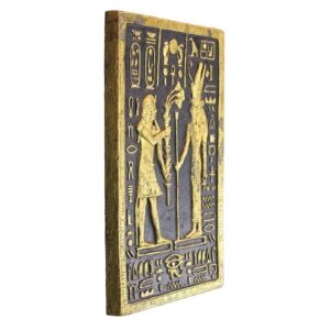 Design Toscano NE170010 11 Inch Pharaoh Seti Offering to Mut Plaque