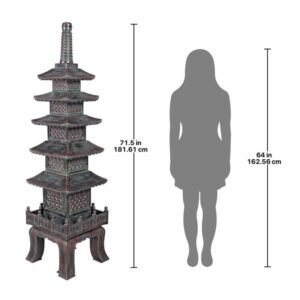 Design Toscano NE170014 18 1/2 Inch Grande Nara Temple Pagoda