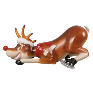 Design Toscano NE170078 38 Inch Funny Reindeer Skating