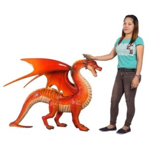 Design Toscano NE170139 50 Inch Large Welsh Dragon Statue