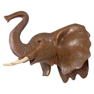 Design Toscano NE170186 39 1/2 Inch Elephant Head Wall Decor