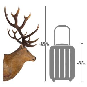 Design Toscano NE170216 51 Inch Grand Stag Head Wall Decor