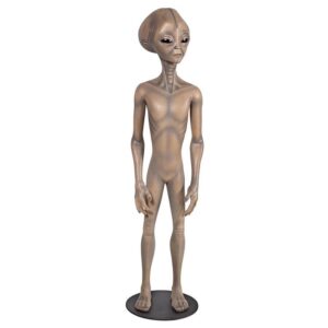 Design Toscano NE170230 13 Inch Area 51 Alien Statue - Grey