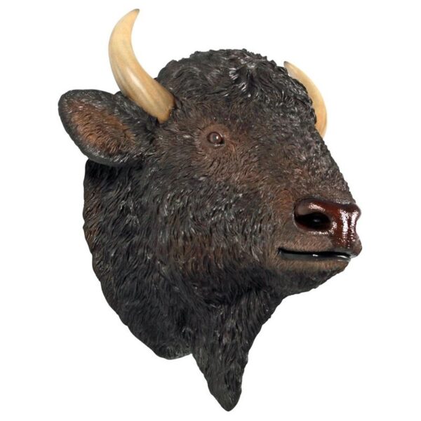 Design Toscano NE180039 28 1/2 Inch American Bison Head Wall Decor