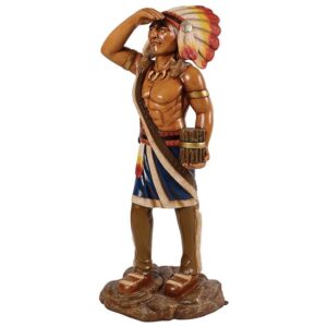 Design Toscano NE190006 18 Inch Tobacco Store Indian Statue, Large