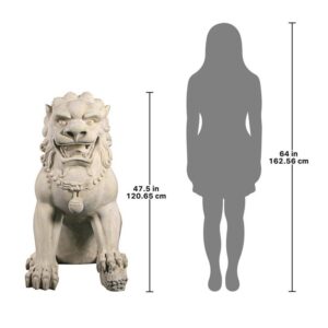 Design Toscano NE190162 44 1/2 Inch Female Grande Palace Foo Dog