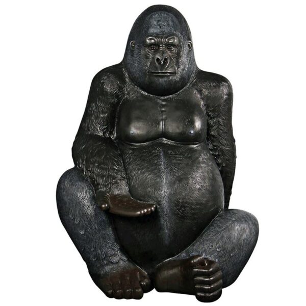 Design Toscano NE200037 52 Inch Grande Silverback Gorilla Statue