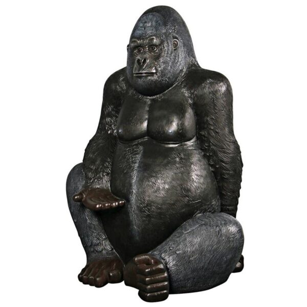 Design Toscano NE200037 52 Inch Grande Silverback Gorilla Statue