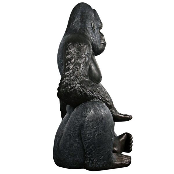 Design Toscano NE200037 52 Inch Grande Silverback Gorilla Statue