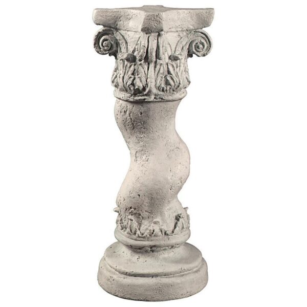 Design Toscano NE200050 12 Inch Capitoline Barley Twisted Column, Medium