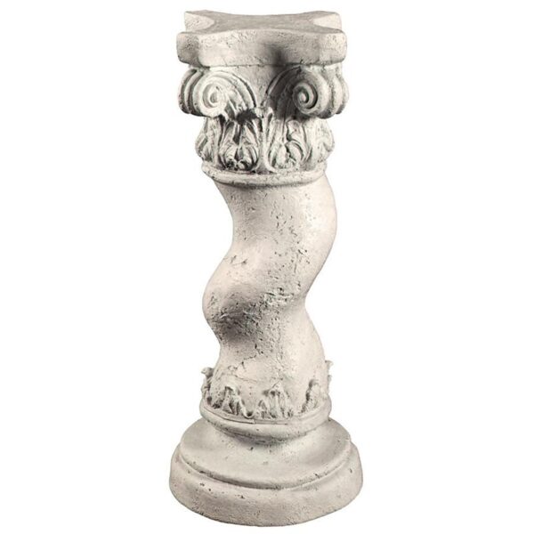 Design Toscano NE200050 12 Inch Capitoline Barley Twisted Column, Medium