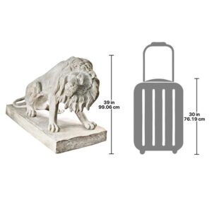 Design Toscano NE203072 52 Inch Kingsbury Garden Lion Looking, Right