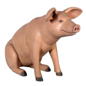 Design Toscano NE20601 23 1/2 Inch Large Pig Statue